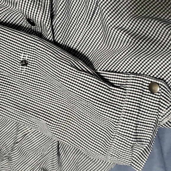 Christopher & Banks button front cinched waist shirt jacket 100% cotton - Picture 13 of 14